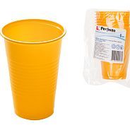 Набор стаканов одноразовых 200 мл, цветных,  6 шт  PERFECTO LINEA 47-200006