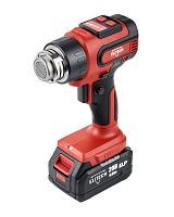 Термопистолет (фен) аккумуляторный ТВА 20СЛ5 20В, 10АКБ 4,0 А/ч, 100-550°C , Кейс,   ...