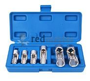 Набор головок разрезных 3/8" 1/2", 6пр. (10, 11, 12, 14, 17, 19мм), в кейсе  ...Rock FORCE RF-4011056