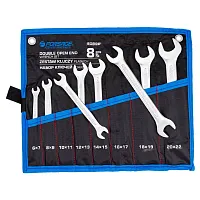 Ключи рожковые, набор 8пр. (6х7, 8х9, 10х11, 12х13, 14х15, 16х17, 18х19, 20х22мм)  ...