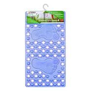 Коврик для ванной, прямоугольный, 63х33 см, синий  PERFECTO LINEA 22-643603