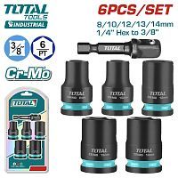 Набор ударных головок 3/8 "   (6 шт)
