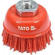 Щётка-крацовка чашка  65мм М14 (нейлон)  YATO YT-47785