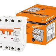 Дифференциальный автомат селективного типа 63S 4P C40 100мА  ...TDM SQ0202-0046