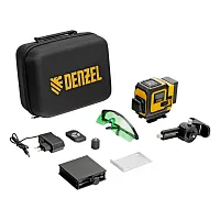 Лазерный уровень мультипризменный DLV-360-3C, 30 м, зеленый луч, Li-Ion 2,4 Aч, кейс  ...