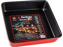 Форма для выпечки, квадратная, 24х24  см, антипригарное покрытие, CHEF  ...