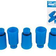 Заглушка ПП 1/2" нар. синяя (5 шт. инд. упак.)  AV Engineering AVE1321212B
