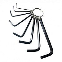 Ключи шестигранные 1.5-6.0мм (набор 8пр.) CrV  