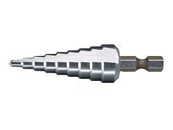 Сверло ступенчатое по металлу HSS с прямым желобком, 4-12x65, 1/4"  ...