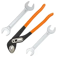 Набор ключей 3пр.(16х17,18х19мм+пассатижи переставные-250мм)  ...