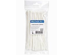 Хомут-стяжка 2.5х160 мм белый (100 шт в уп.) РФ  