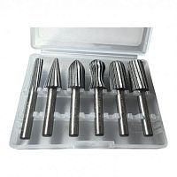 Шарошки металлические для обработки металла 13мм, набор 6 предметов  ...