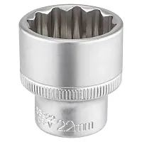 Головка 22мм (12гр.), 3/8" RockFORCE 