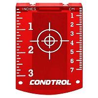 Магнитная мишень для лазерного нивелира (красная)  