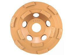 Алмазная чашка 125х22 мм по бетону универс. двухрядная (для грубой обработки, для модели PC5001C)  ...