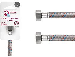 Подводка гибкая, Nylon, гайка 1/2" - гайка 1/2" 50 см (6 Bar, 90°С)  ...