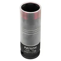 Головка ударная глубокая тонкостенная 1/2", 21мм PATRON 