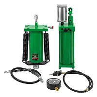 Цилиндр гидравлический для пресса в комплекте со станцией гидравлической и манометром, 50т RockFORCE...