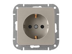 Розетка 1-ая (скрытая, с/з) песочная, Astrum  