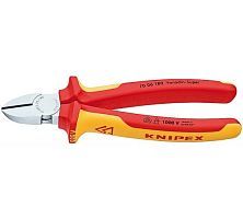 Бокорезы VDE 1000V, L-180 мм, твёрдость кромок 62 HRC, хром., 2-комп. рукоятки  ...