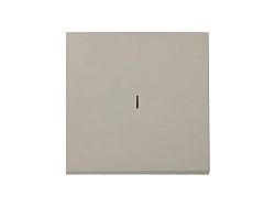 Выключатель 1 клав. (cкрытый, узел, 10А) со световой индикацией, песочный, Carre  ...