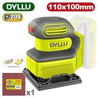 Виброшлифмашина аккумуляторная, 20В, БЕЗ АКБ,   