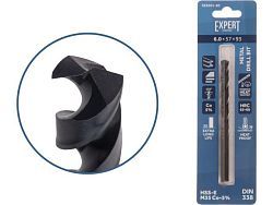 Сверло по металлу ц/х 6.0х57х93 мм HSS-Co Black EXPERT (кобальт 5%)  