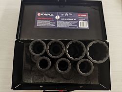 Набор головок ударных глубоких 1" 7пр. 12гр. (24-46мм)  F-8072-9MPB (УЦЕНКА)...