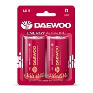 Батарейка D LR20EA-2B 1.5V alkaline 2021 BL-2шт ENERGY  DAEWOO 5030022