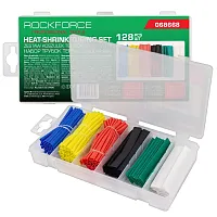 Трубки термоусадочные, набор 128пр. RockFORCE 