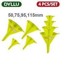 Набор пластиковых воронок 50, 75, 95, 115 мм   (4 шт)