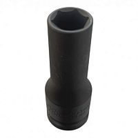 Головка торцевая ударная 3/4" 6гр. 19мм L100мм для литых дисков (тонкостенная, d28мм), CrMo  ...