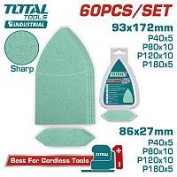 Набор шлифлистов 93х172мм, 86х27мм   (60 шт)