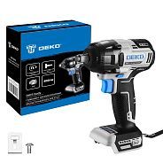 Гайковерт аккумуляторный, 1/2", 20В, БЕЗ АКБ, 2450 об.мин, 400Нм,  DEKO DKIS ...Deko 063-4451