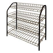 Этажерка для обуви 4-х секционная, 660х280х700 mm, медный антик  ...NIKA ЭТ1/А