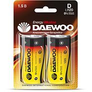 Батарейка D LR20 1.5V alkaline BL-2шт  DAEWOO 1030429