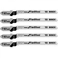 Пилка для лобзика T 101 AOF Clean for Hard Wood (5 шт),  