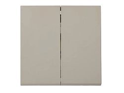 Выключатель 2 клав. проходной (скрытый, 10А) песочный, Carre  ...