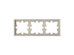 Рамка 3-местная песочная, Carre  