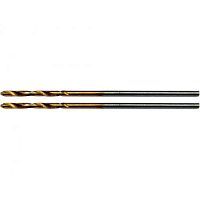 Сверло по металлу спиральное 1.0мм HSS-TiN, 2шт  