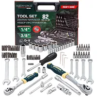 Набор инструментов 82пр. 1/4" 3/8" 6pt RockFORCE LIGHT 