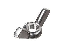 Гайка барашковая М10, нерж. сталь (А2) DIN 315 (100 шт в карт. уп.)  ...