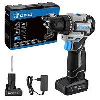 Дрель-шуруповерт аккумуляторная, 20В, 2 АКБ 2,0 А.ч, 45 Нм, 0-450/0-1700 об/мин,  сталь/дерево 12/24...