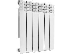 Радиатор биметаллический 500/80, 6 секций, серия Гродно (Вес 7,14 кг, теплоотдача 798 Вт)  ...