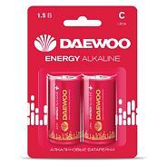 Батарейка C LR14 1.5V alkaline BL-2шт ENERGY  DAEWOO 5029996