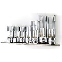 Головки-ключи для датчиков 10, 11, 12, 13, 14, 17, 19мм, CrV, набор 7 предметов  ...