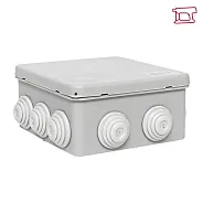 Коробка распределительная КМР-030-014 с крышкой (100х100х50), 10 мембр. вводов IP55  ...EKF plc-kmr-030-014