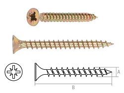 Шуруп универсальный 5.0х50 mm желтый цинк (5 кг.)  
