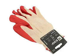 Перчатки рабочие ЗАЩИТА с одинарным латексным обливом (13 класс, 10 разм) Master  ...