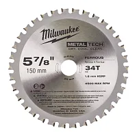 Диск пильный 150x1,65х20 мм / Z34 (металл), MILWAUKEE 